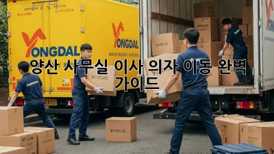 양산 사무실 이사, 의자 이동 완벽 가이드 💺🚚